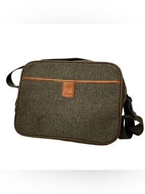 Vintage Hartmann Tweed Briefcase Carry On Luggage Travel Shoulder Bag Classic